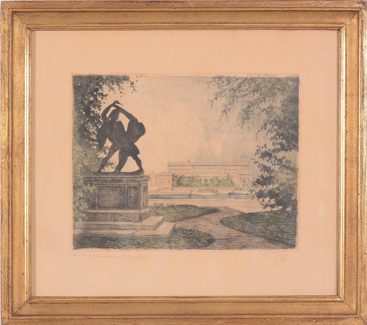 OIDENTIFIERAD KONSTNÄR. Färgetsning.