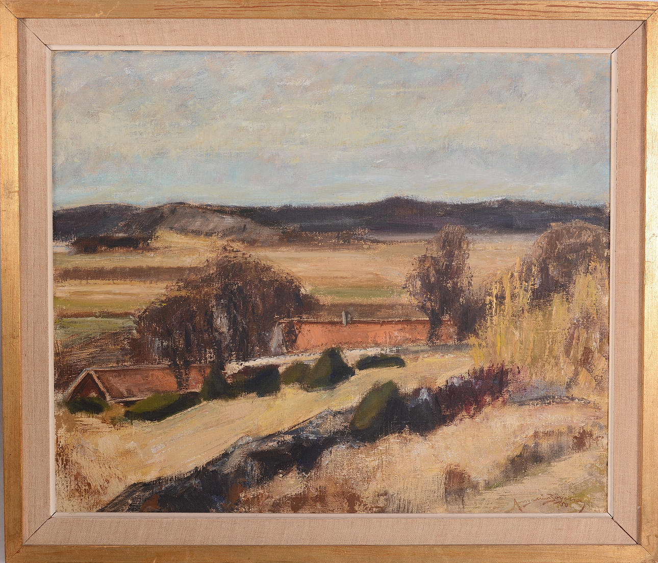 ANSGARIUS BÖRJESSON. Olja på duk.