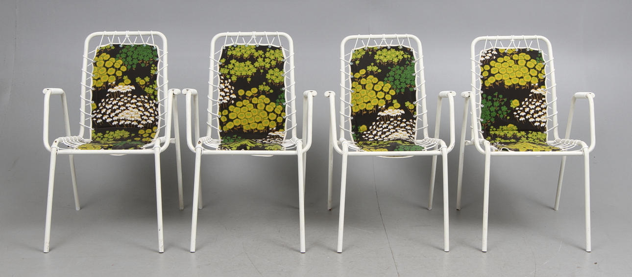 TRÄDGÅRDSSTOLAR, 4 st, 1960-tal.