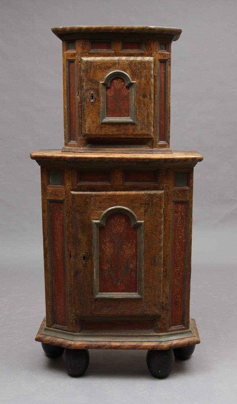 SKÅP, allmoge, 1700-tal, troligen Uppland.