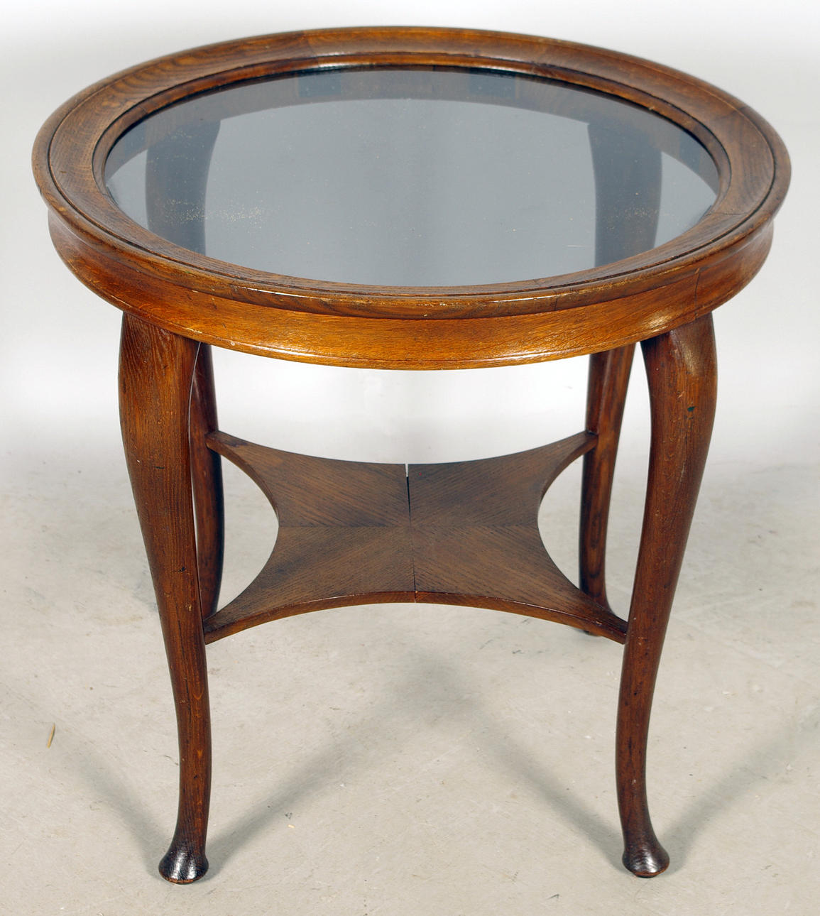 RÖKBORD, ek/glas, 30-tal.