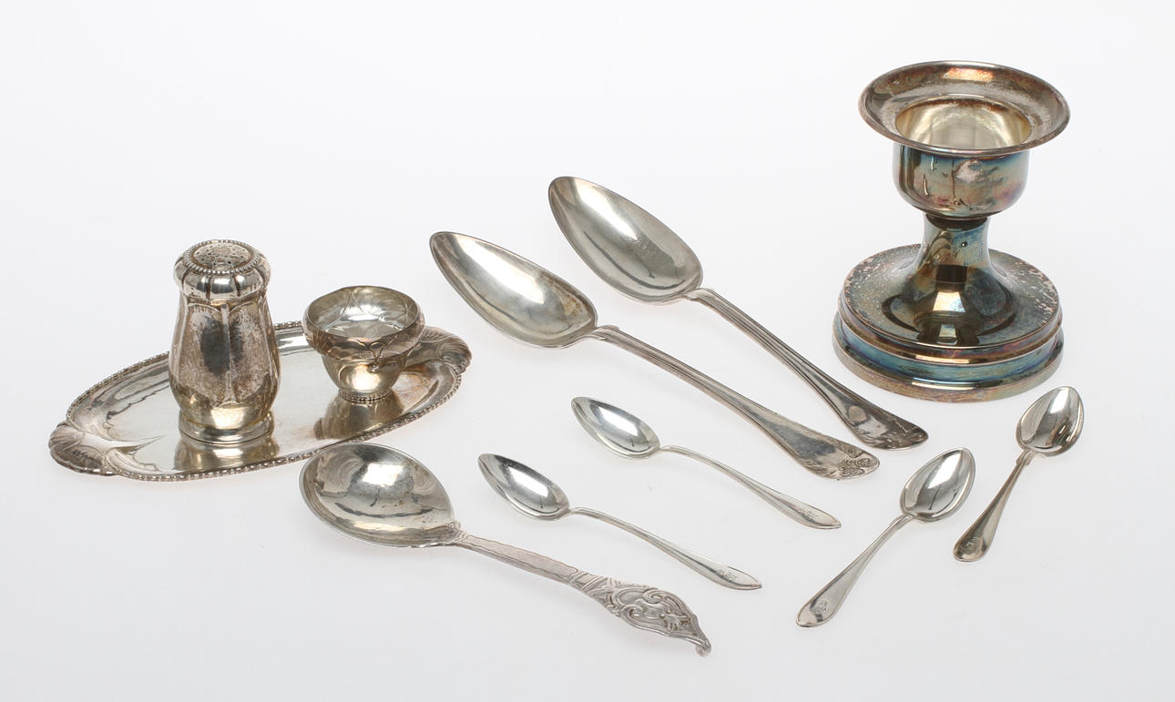 PARTI SILVER, bla Georg Jensen och Löfman, MGAB, 1900-tal.