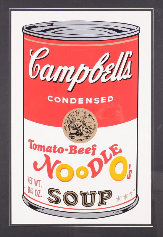 ANDY WARHOL. EFTER. Färglitografi.