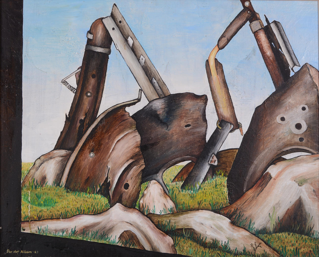 PER OLOF NILSSON. Óleo sobre Tabla.