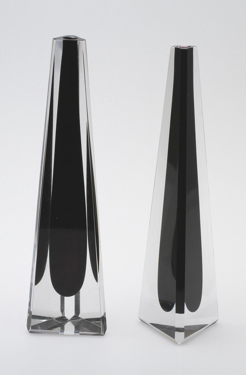 VASER, 2st, glas, Vicke Lindstrand, 1950-tal, Kosta, sign.