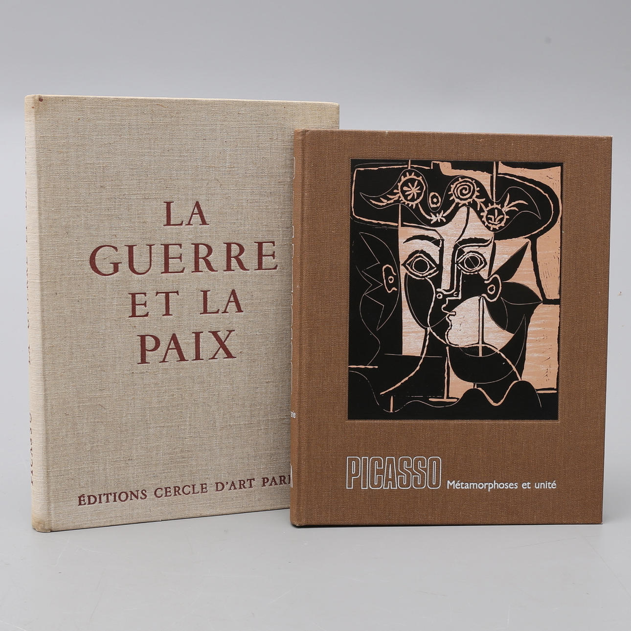 KAKSI RIKKAASTI KUVITTUA TEOSTAA PABLO PICASSOSTA.