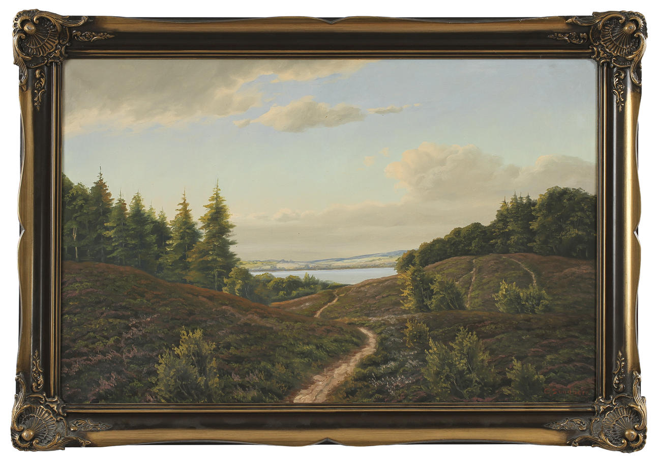 OKÄND KONSTNÄR, olja på duk, sign C.Sundberg.