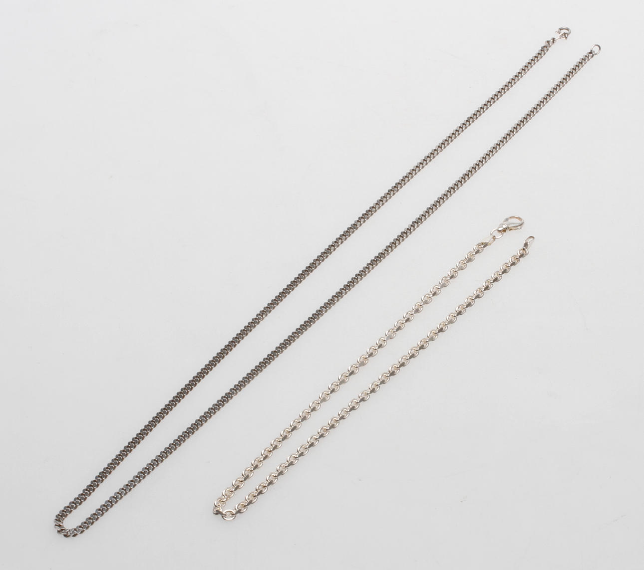 HALSBAND, 2 st, silver.