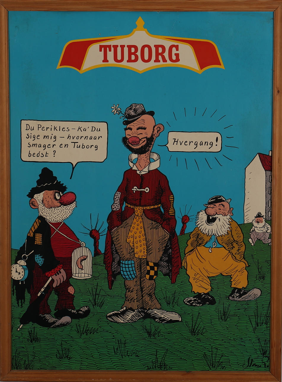 ROBERT STORM PETERSEN. Tuborg Öl. Affisch. Signerad i trycket.