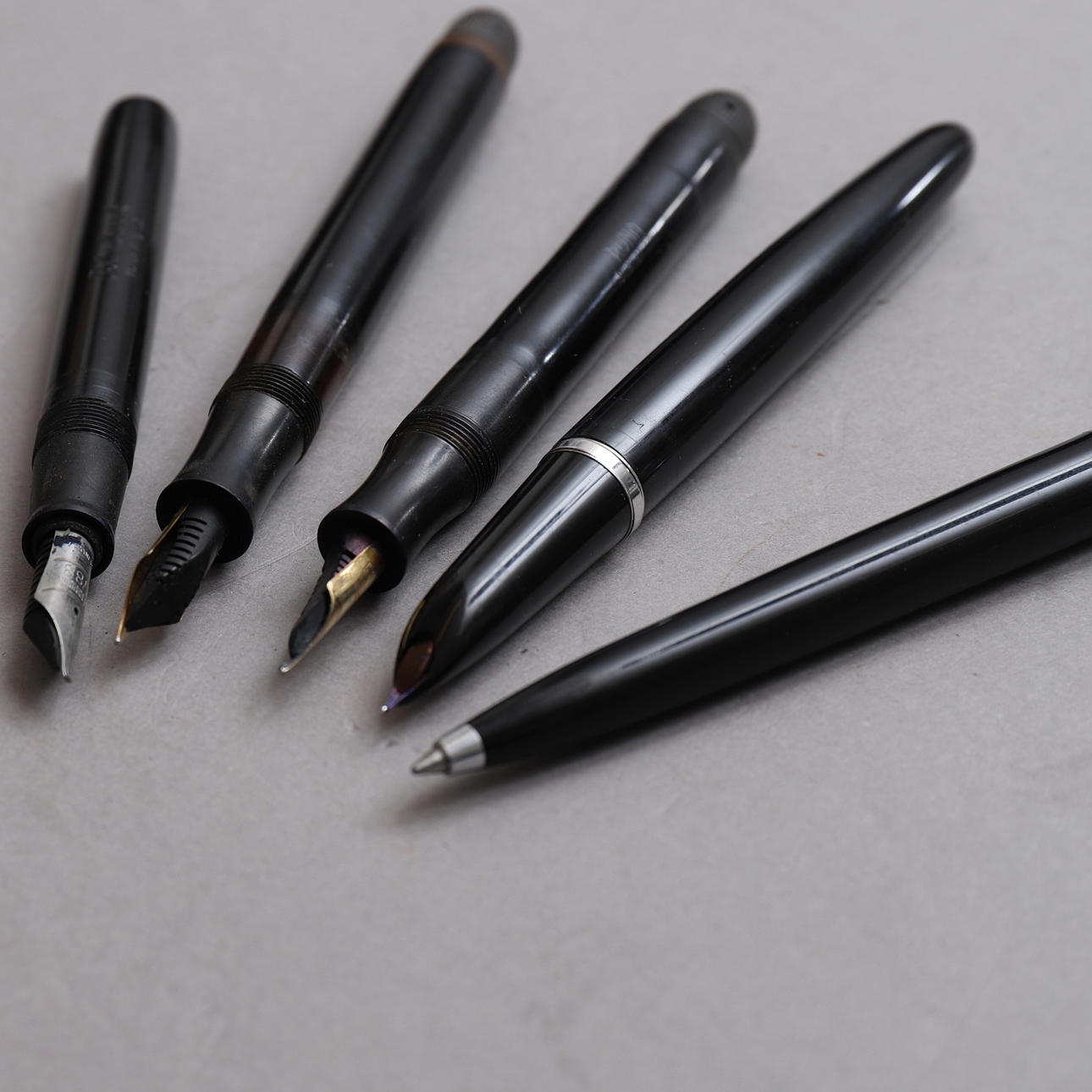 RESERVOARPENNOR & BLÄCKPENNA, 5 st, bl.a. Parker, Runa, Tower.