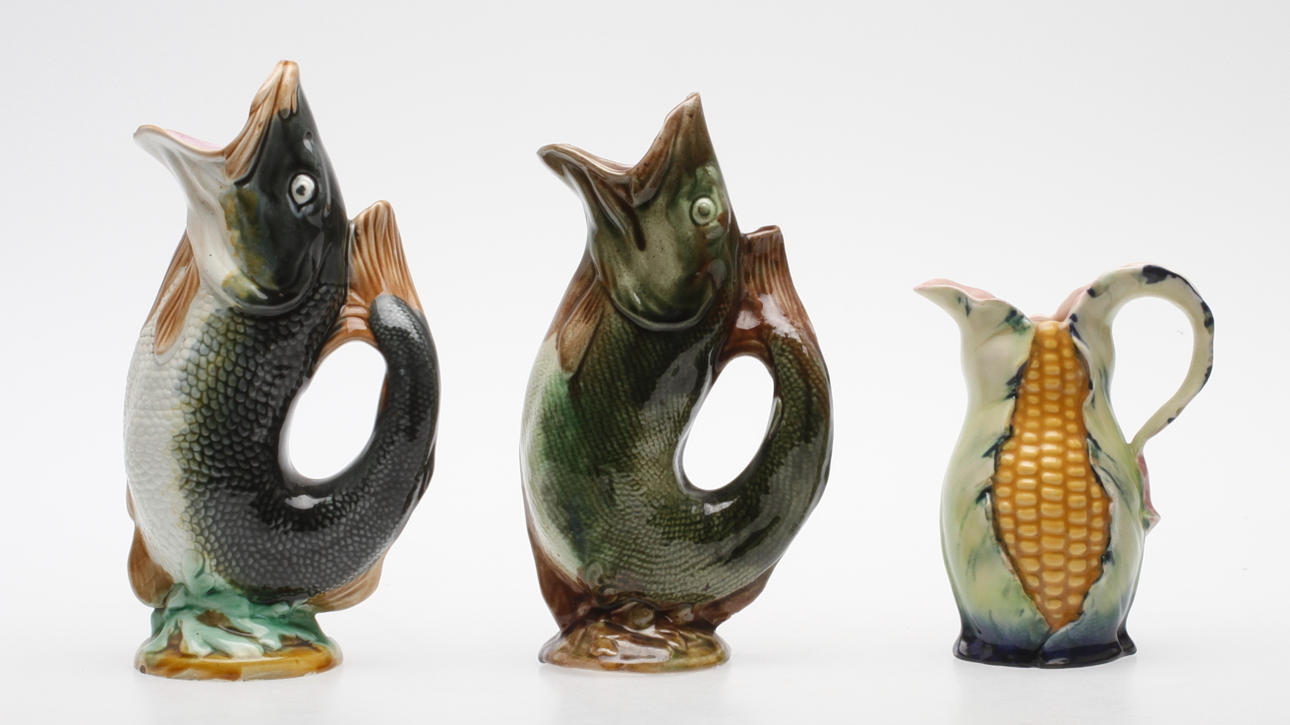 KANNOR, 3 st, keramik, 1800/1900-tal.