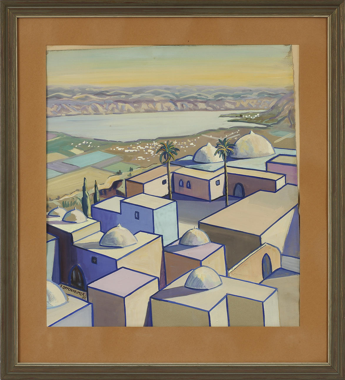 JONNY OPPENHEIMER. gouache, sign o dat -52.