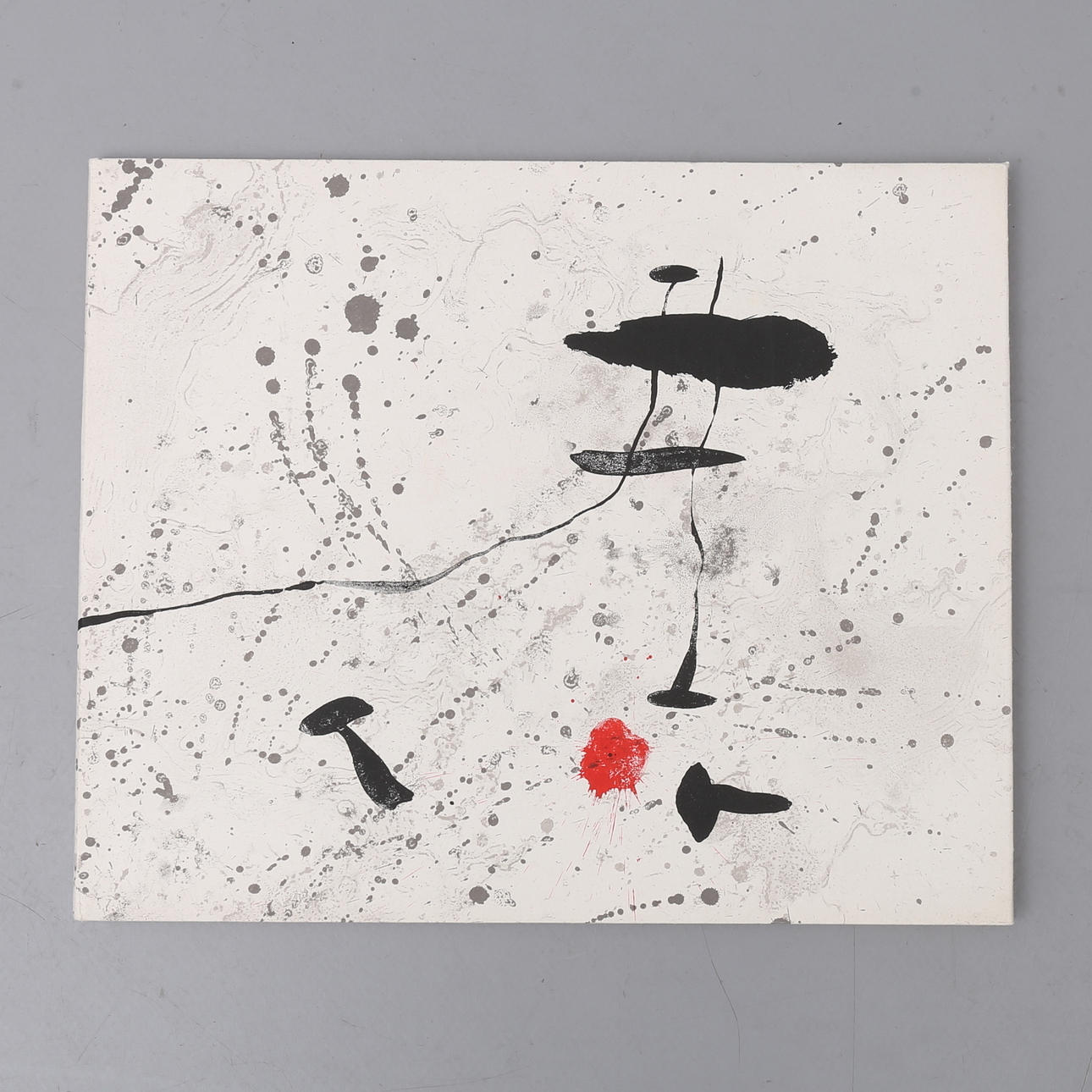 TRACÉ SUR L'EAU CON LITOGRAFÍA ORIGINAL DE JOAN MIRO.