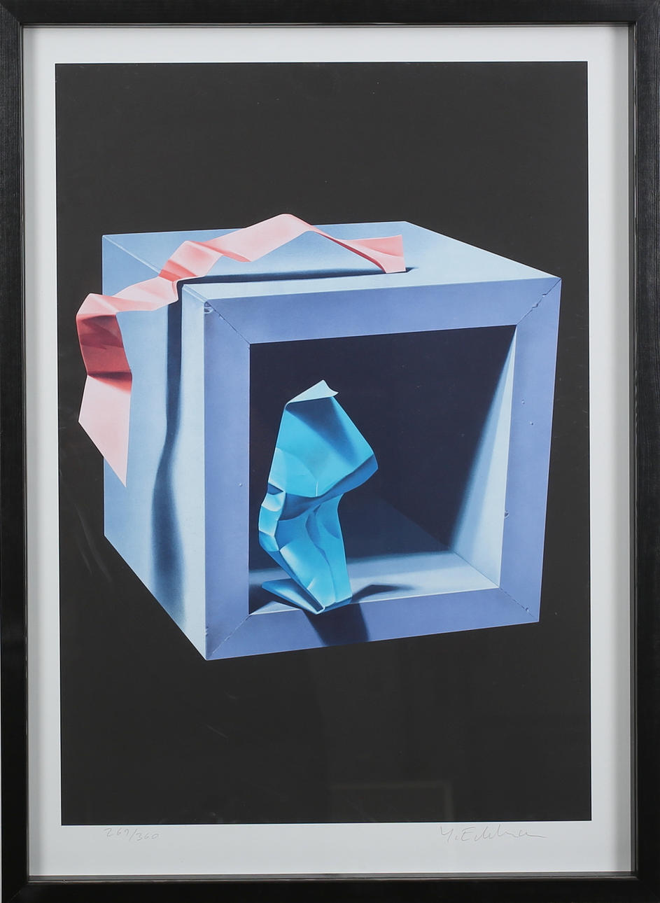 YRJÖ EDELMANN. Komposition. Färgserigrafi. Signerad Y Edelmann. 269/360.