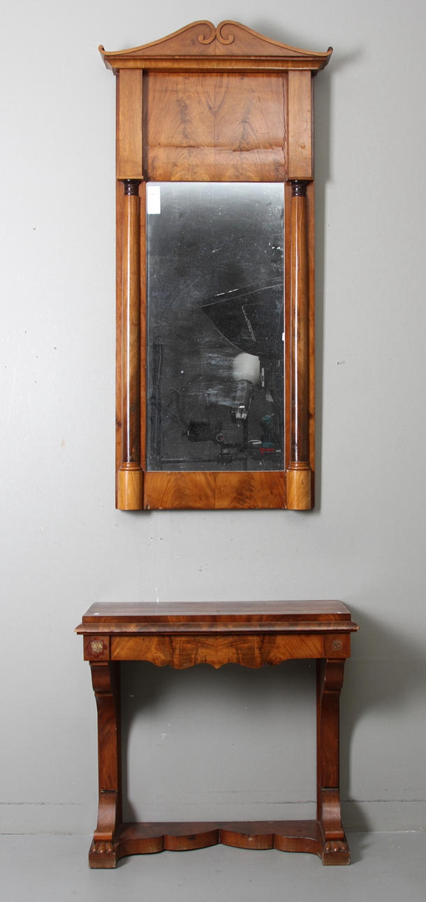 SPEGEL MED KONSOLBORD, Karl Johan, 1800 tal.