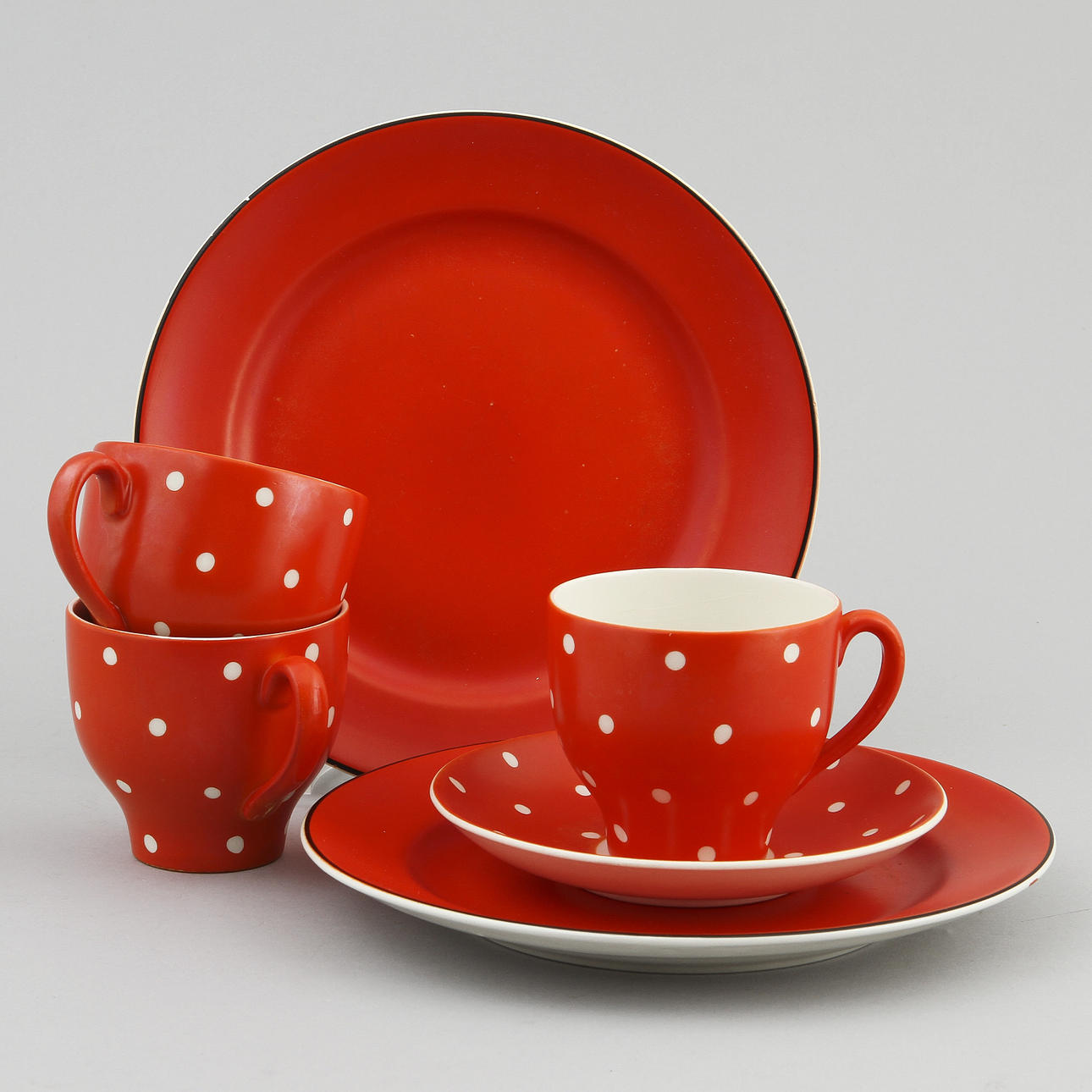 PARTI PORSLIN, 15 delar, Uppsala Ekeby, Rörstrand samt Gabriel.