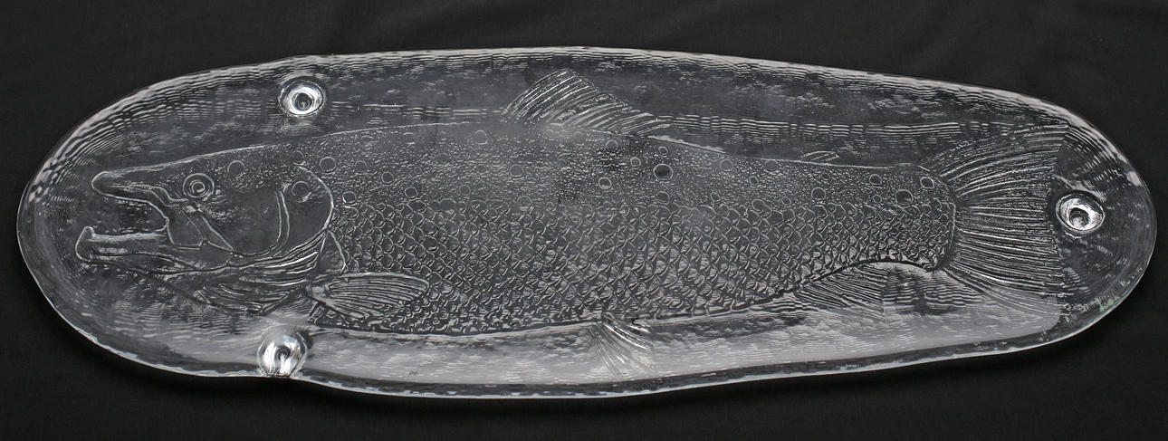 FISKFAT, glas, 1900-talets senare del.