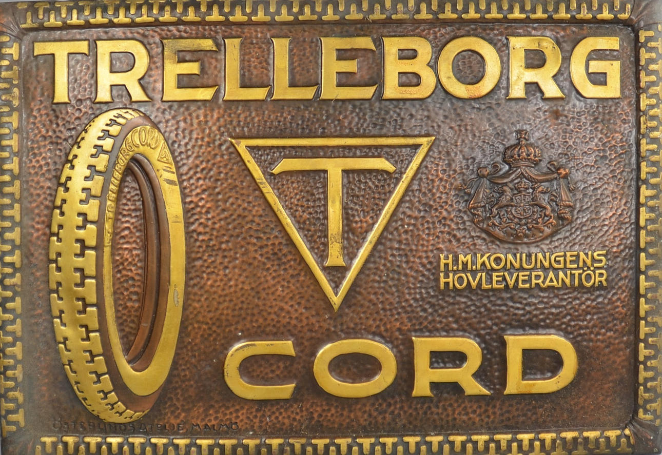 KOPPARSKYLT. Trelleborgs Cord.