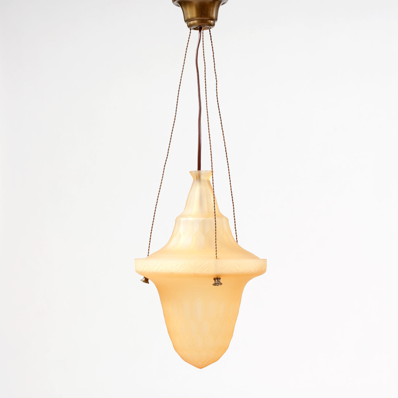 CEILING FIXTURE, probably Simon Gate for Orrefors 1920s/30s.
