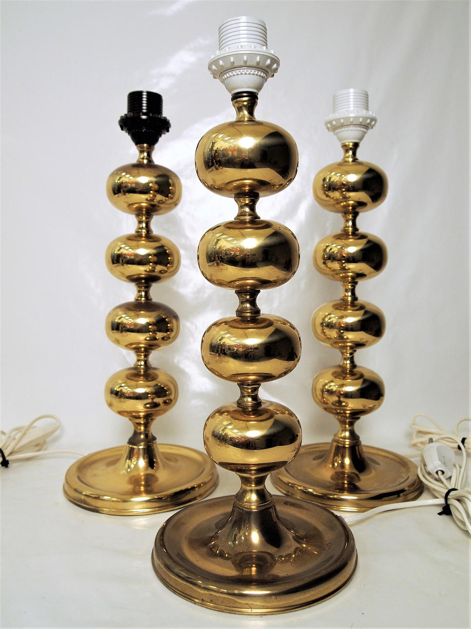 KULLAGER, messing, 3 stk., anden halvdel af 1900-tallet.