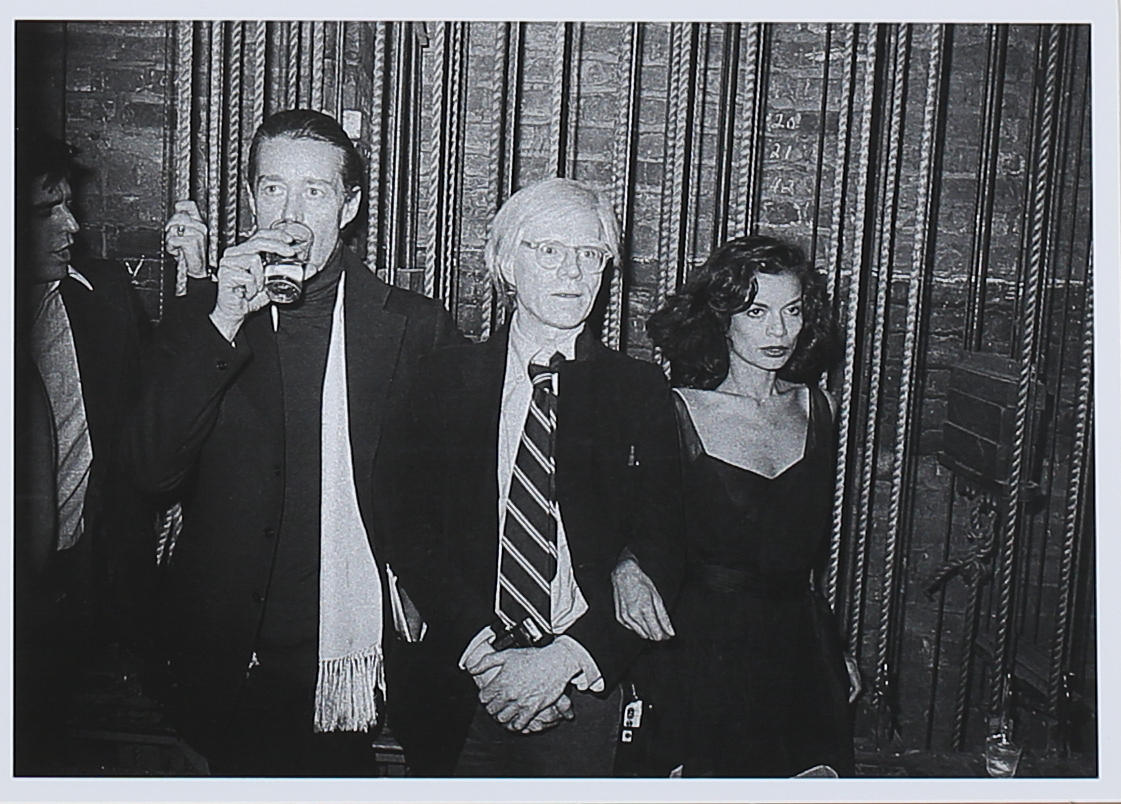 HASSE PERSSON. "Studio 54, New York 1978-1981" Bl a Andy Warhol. Fotografiskt tryck. Osignerad.
