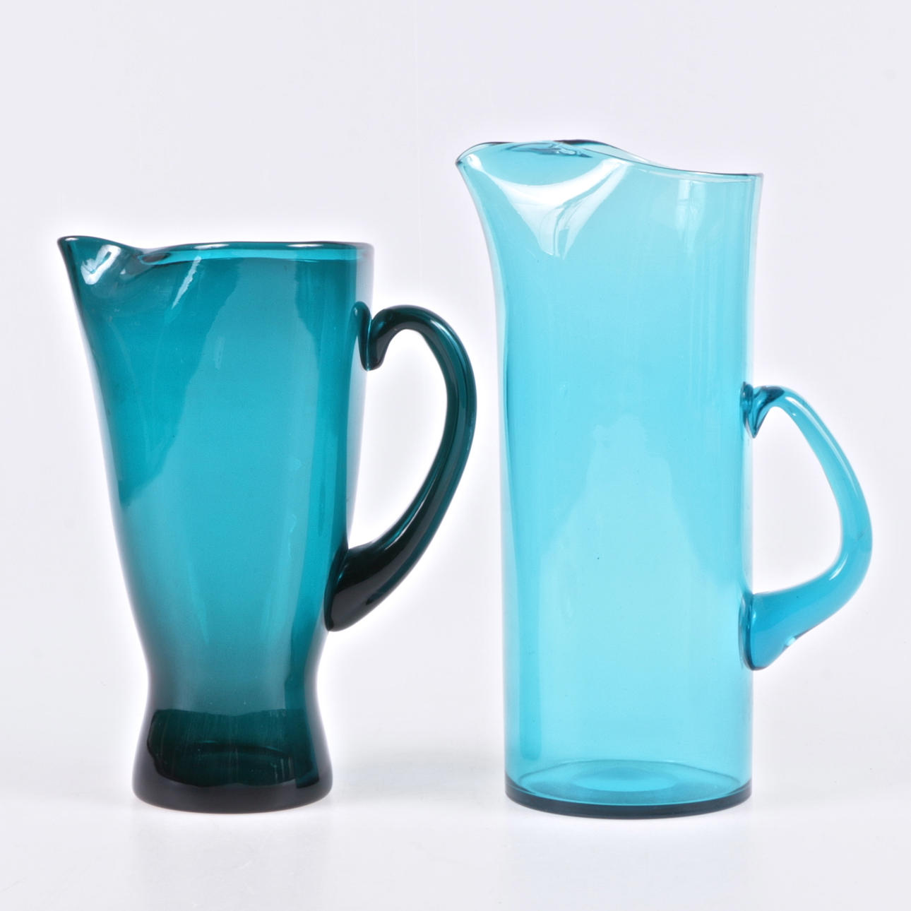 STECKER, 2 Stk. Glas, Schweden, 1900.