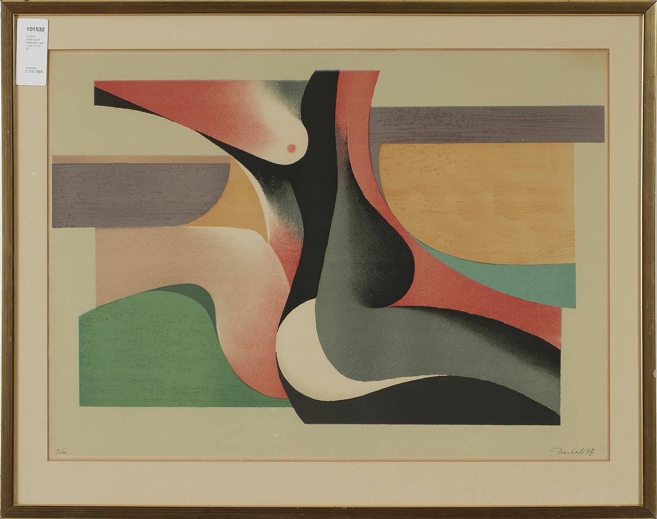 GEORGI DASKALOFF. färglitografi, sign o numr 4/130.