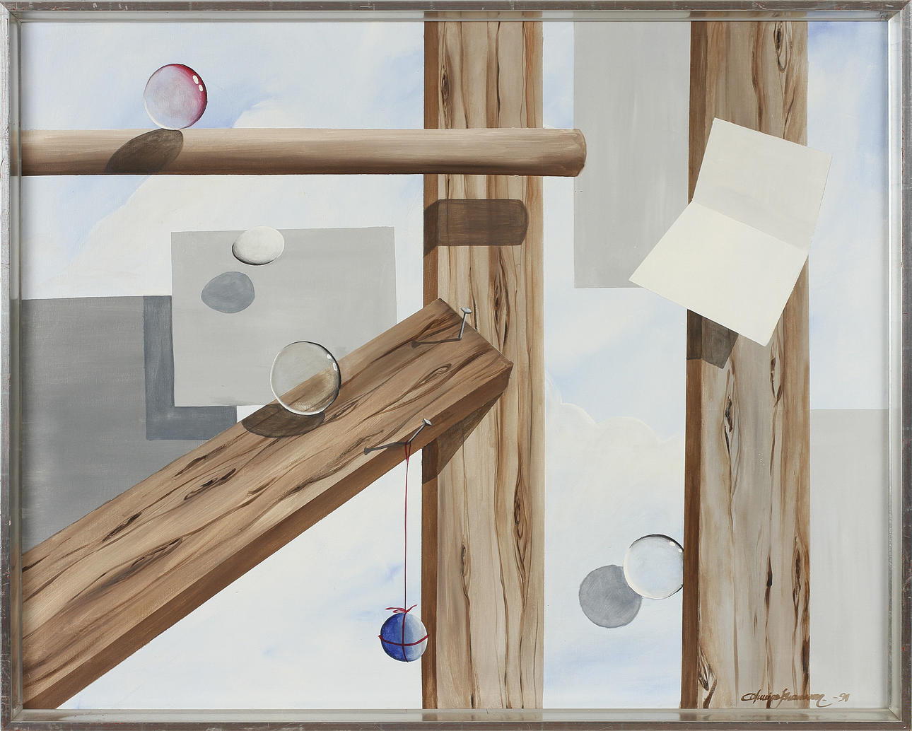 ANNICA JOHANSSON. olja på duk, sign o dat -91.