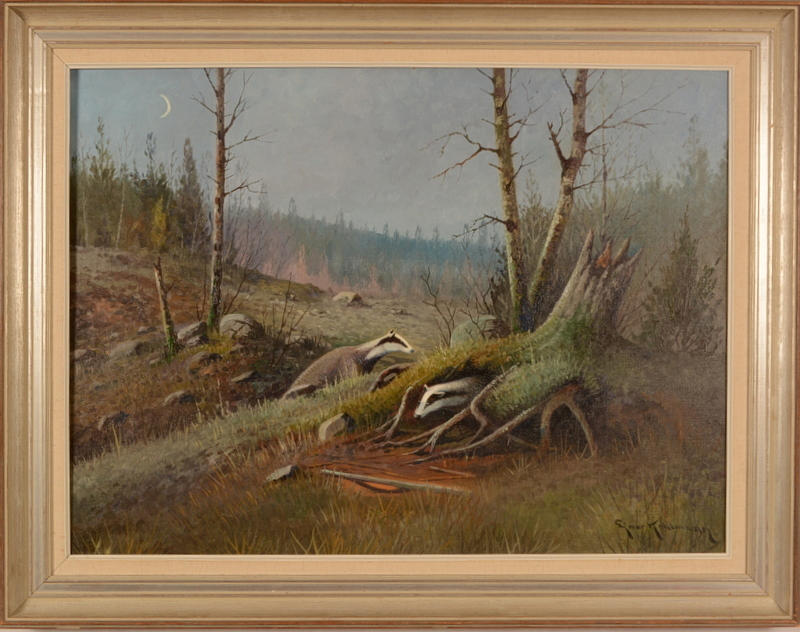 EINAR KOHLMAN. Olja på duk.