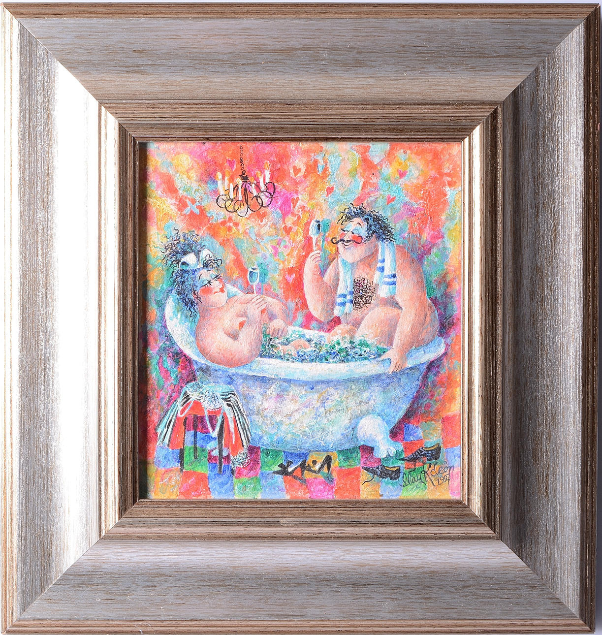 MAY K LEON. Oil on Board.