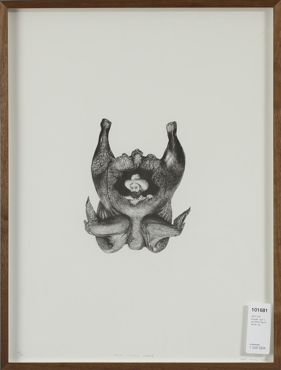 JEFF OLSSON. litografi, sign o dat 2009. Numr 39/90.