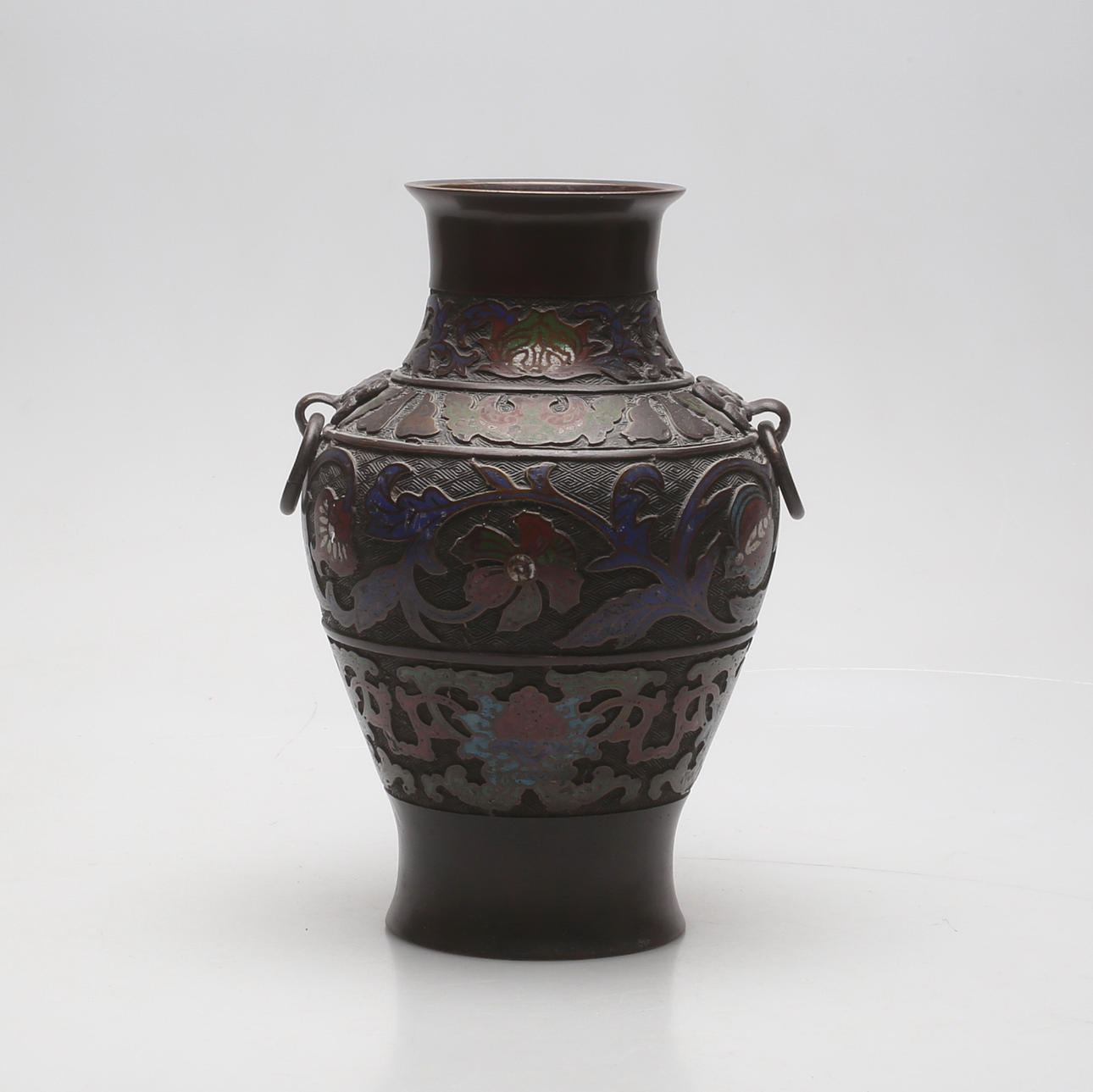 URNA, metall, orientalisk, stämpel i botten.