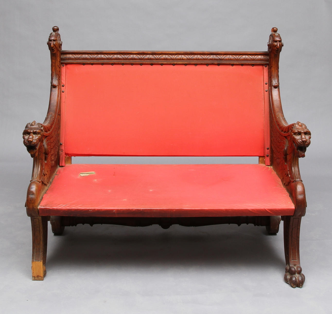 SOFFA, barockstil, omkring 1900, längd 120 cm.