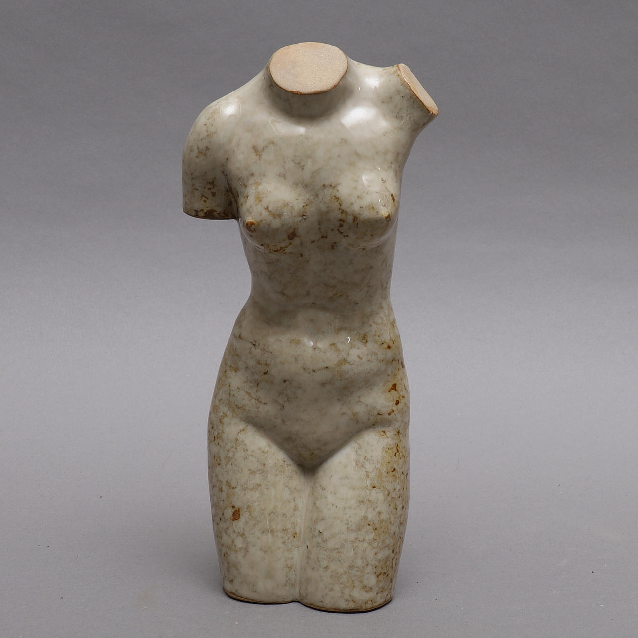 OKÄND KONSTNÄR. skulptur, keramik, kvindekrop.