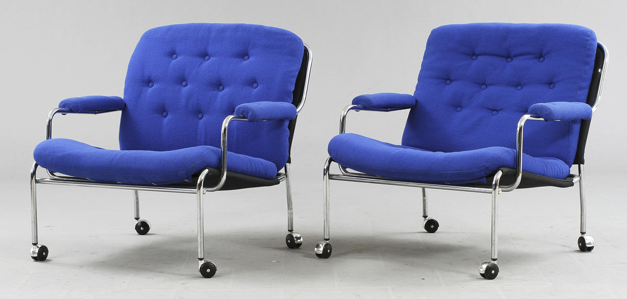 KARMFÅTÖLJER, 2 st.