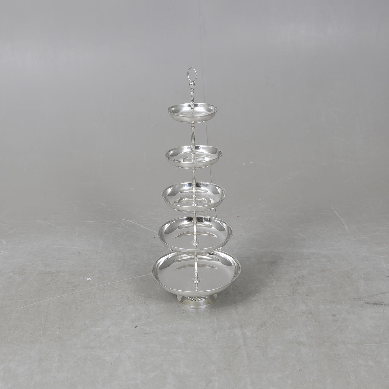 VÅNINGSFAT, vitmetall, 2000-tal.