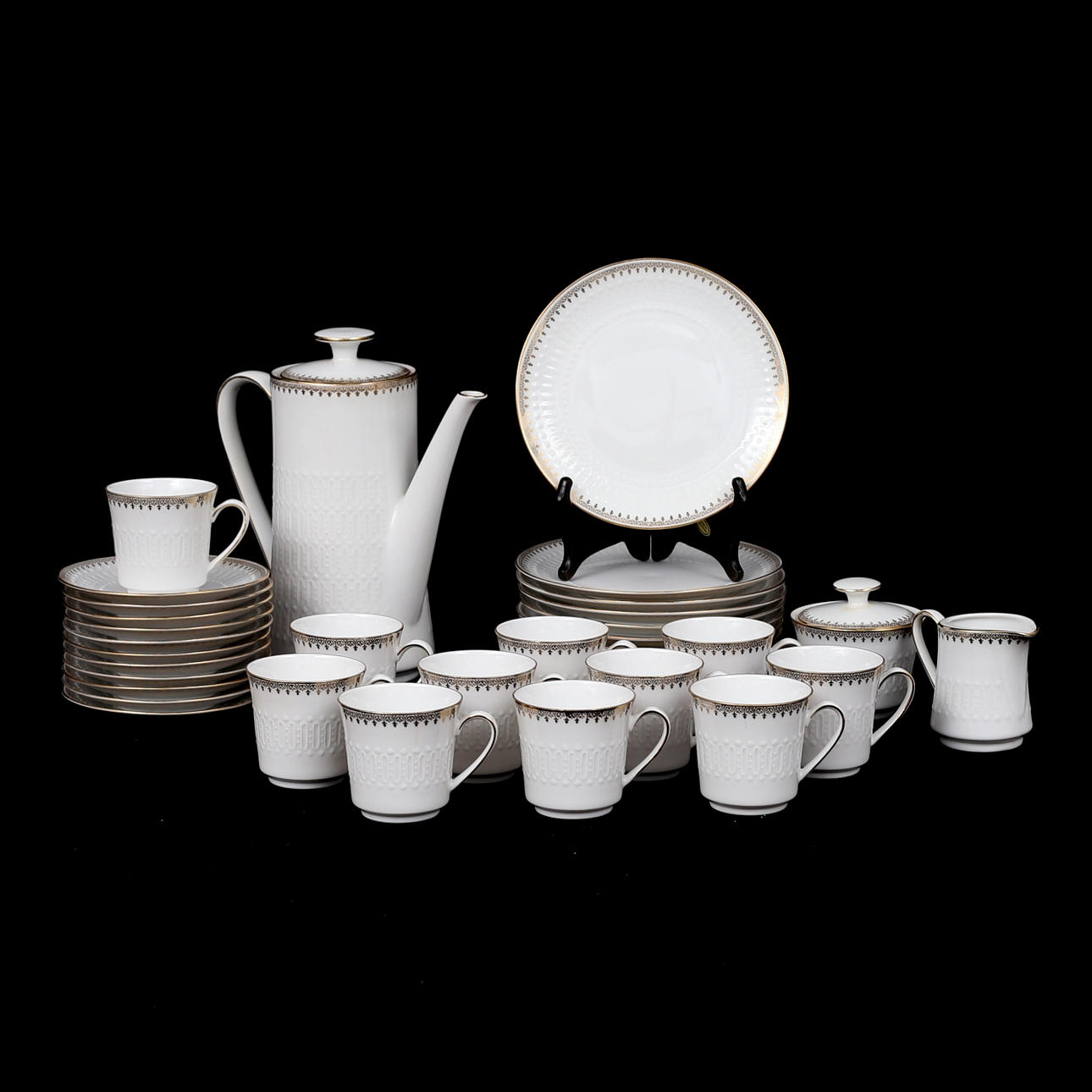 KAFFESERVIS, 24 delar, porslin, Winterling, Bavaria.