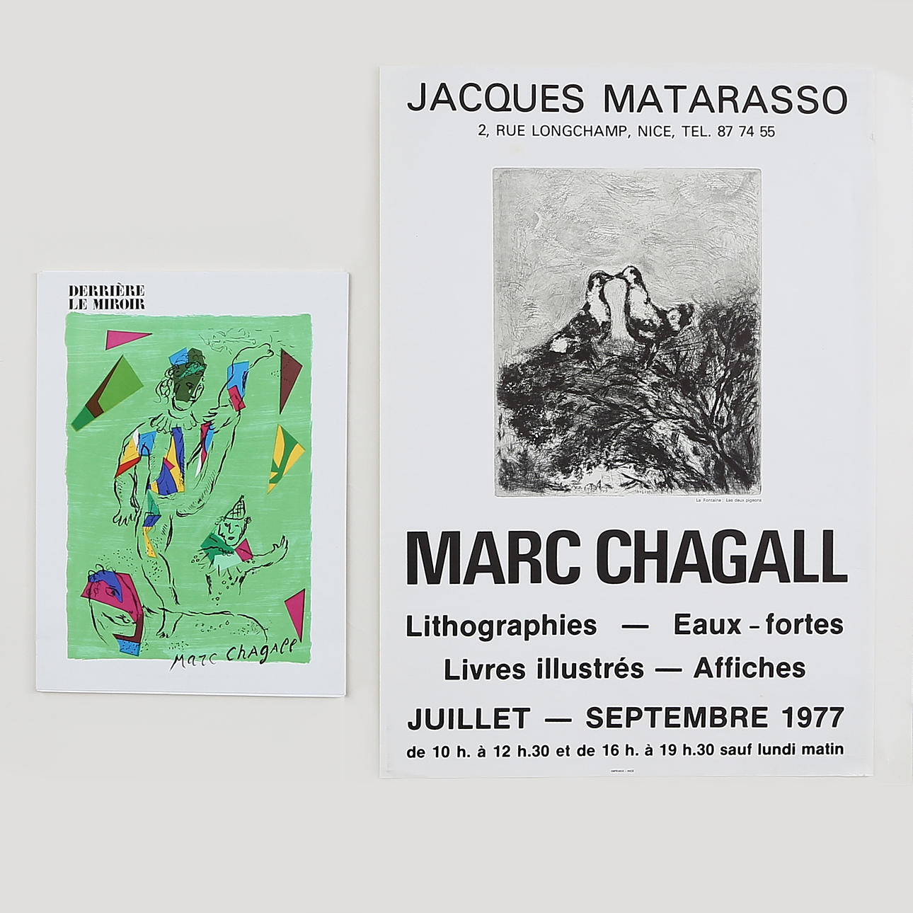 MARC CHAGALL. AFFISCH samt BOK.1900-tal.