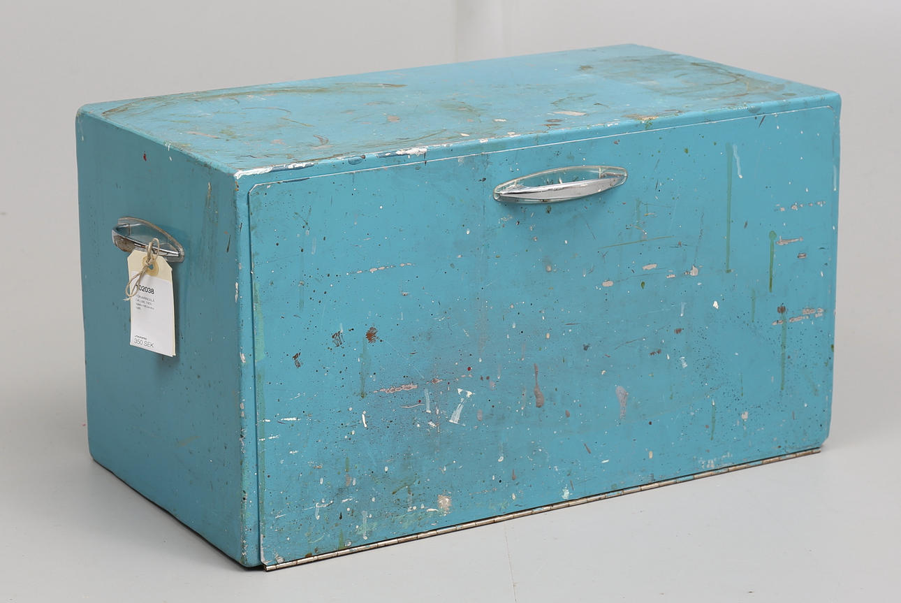 FÖRVARINGSLÅDA, plåt, 1900-talets mitt/andra hälft.