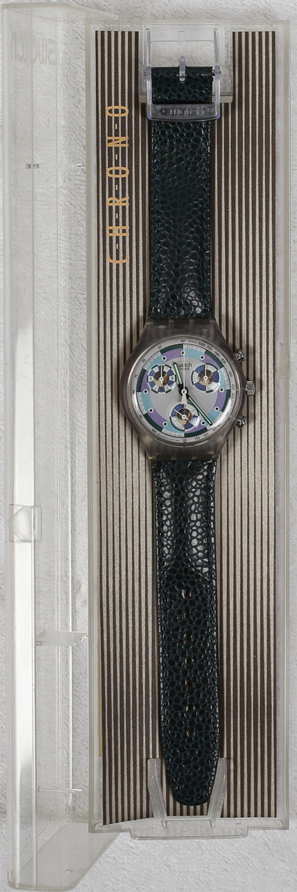 WRISTWATCH. Swatch, in original reverse, 1990s.