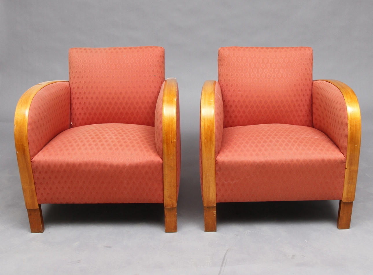 FÅTÖLJER, 1 par, 1930/40-tal.