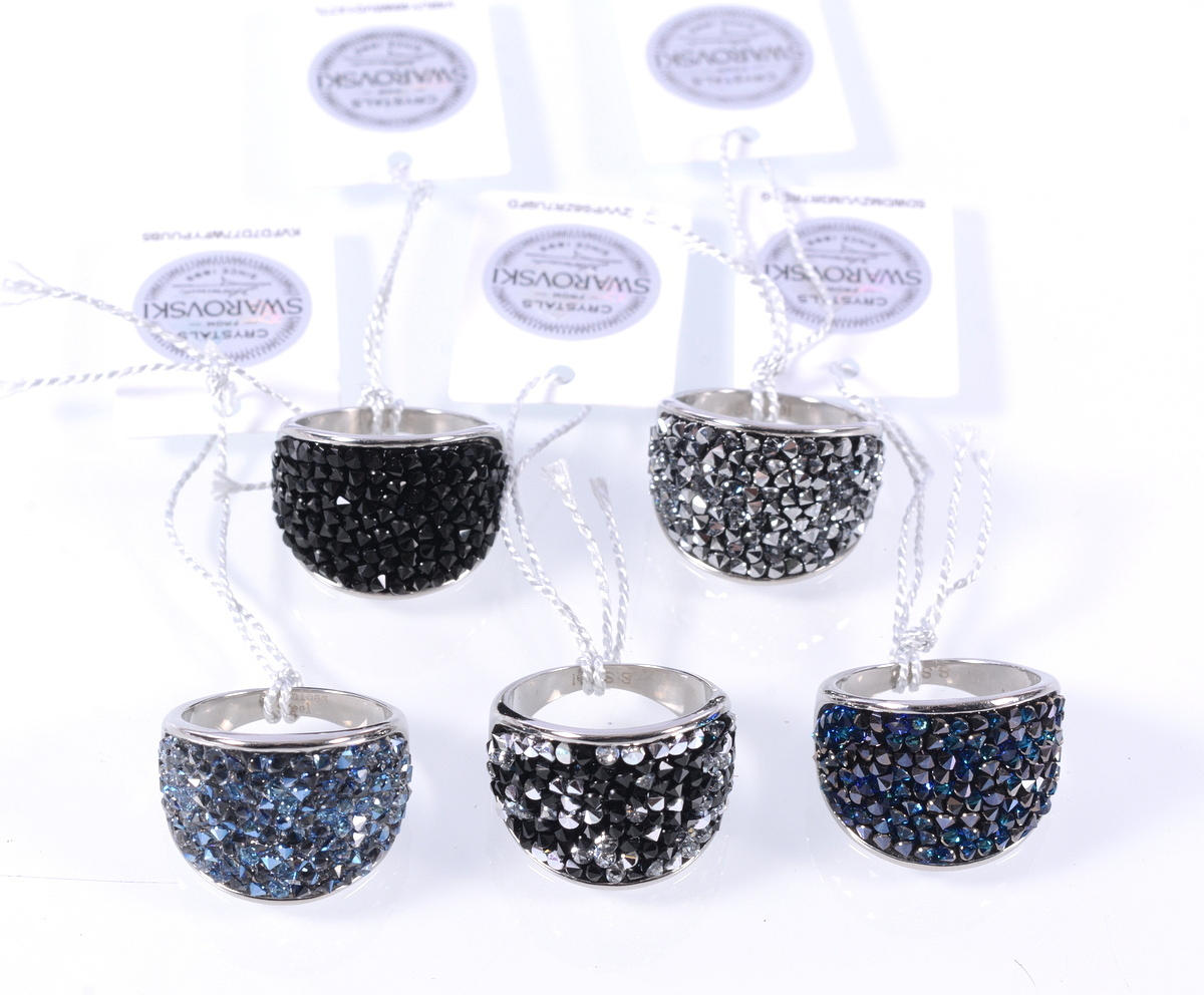 RINGAR, 5 st, Swarovski.