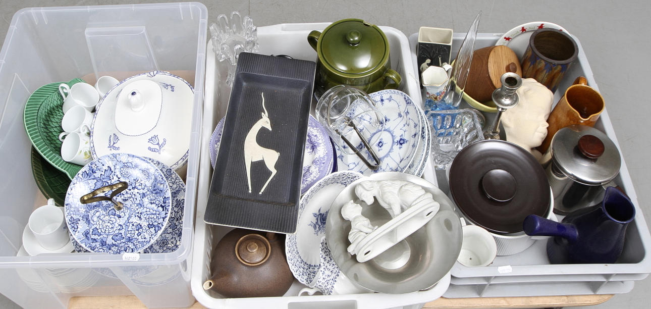 DIVERSE, 1800-1900-tal, bl.a. Rörstrand.