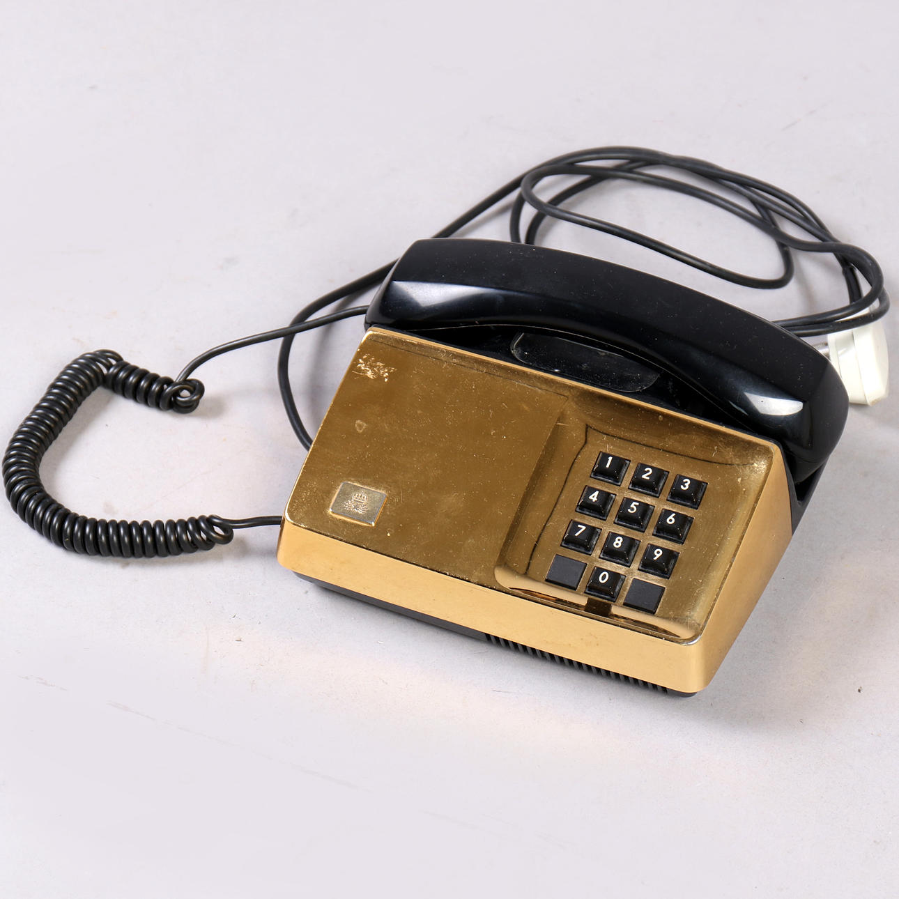 TELEFON, Diavox , guldfärgad, 1981.