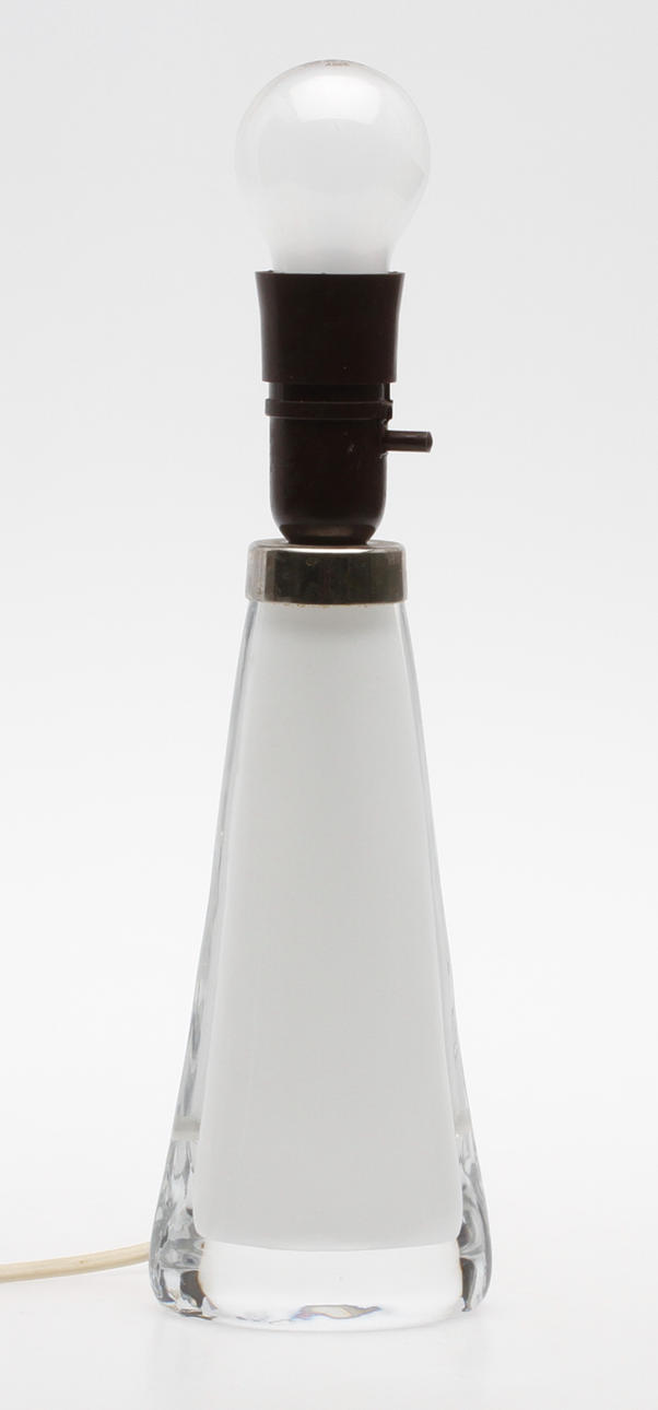 BORDSLAMPFOT, glas, Carl Fagerlund, Orrefors.