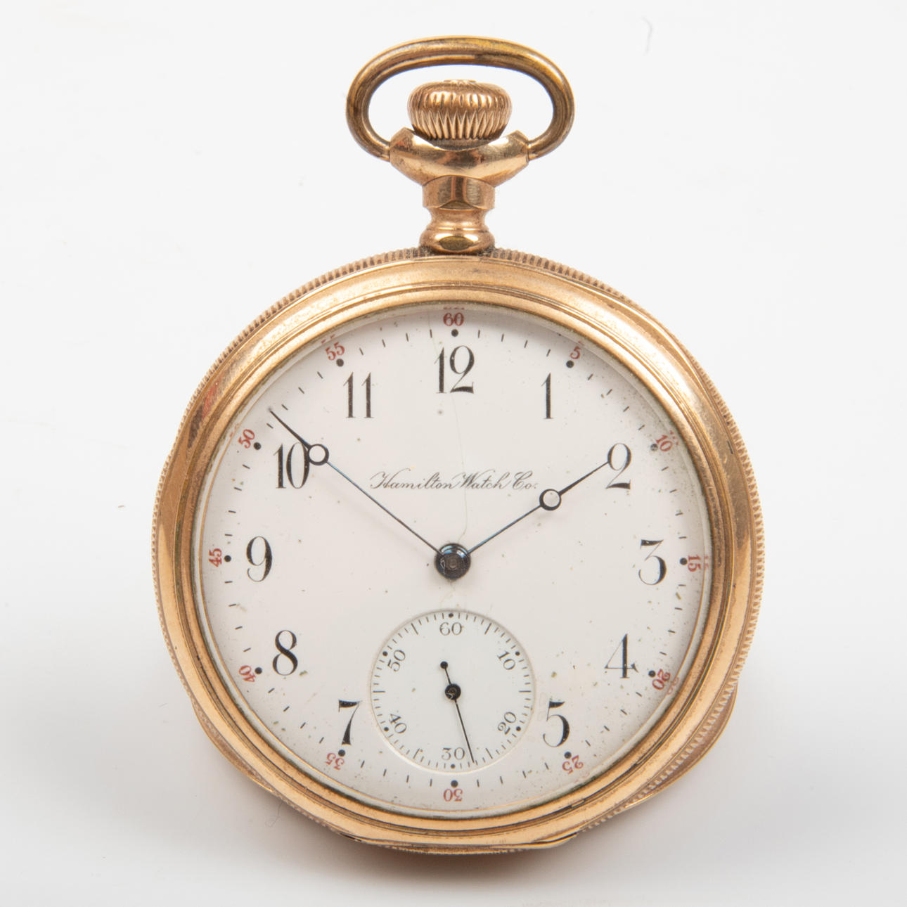 POCKET WATCH, gilt, Hamilton Watch Co.