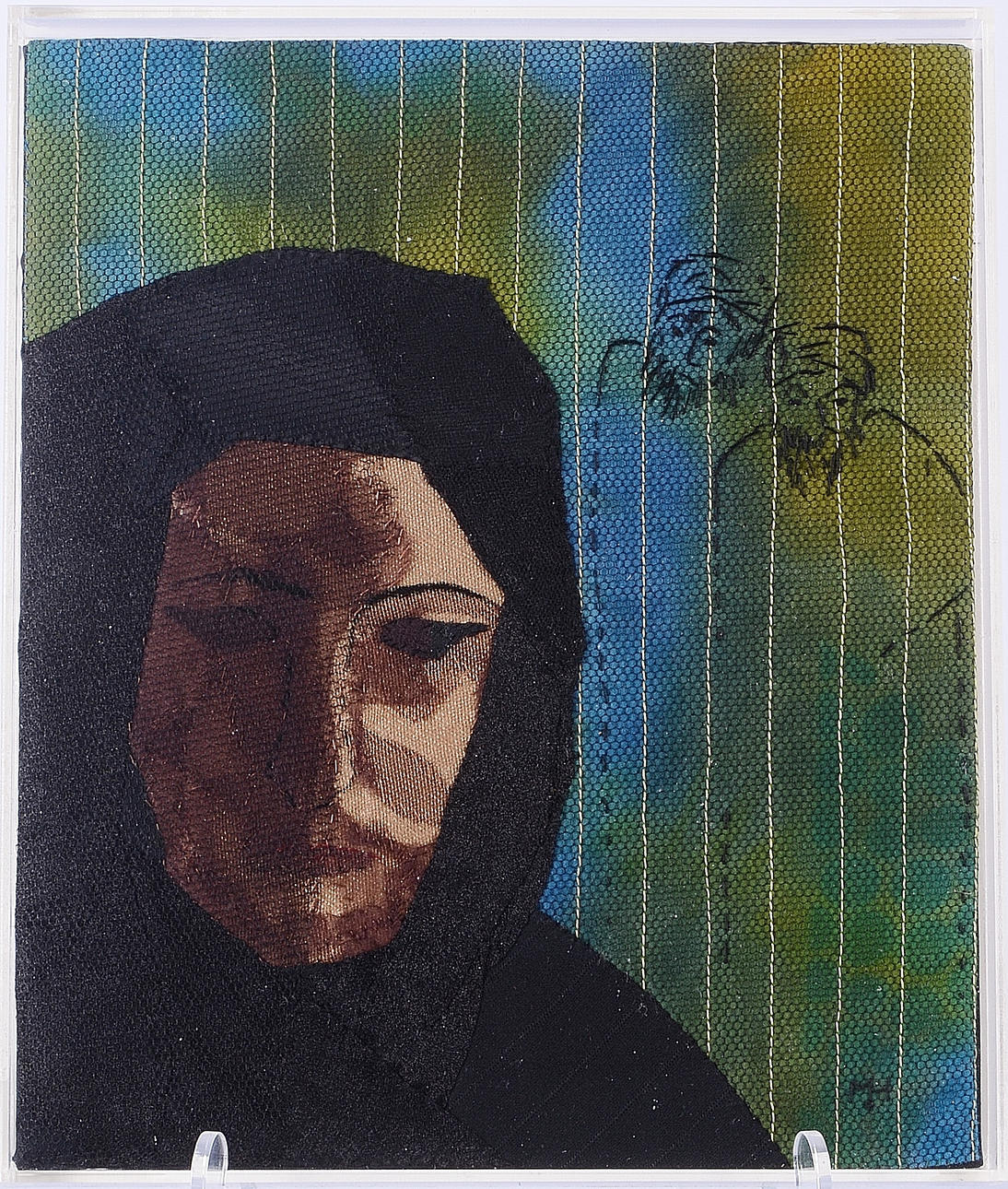 MONICA HALLBERG. Textiltavla.