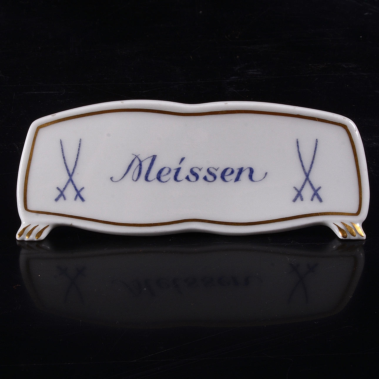 PORSLINSSKYLT, Meissen.