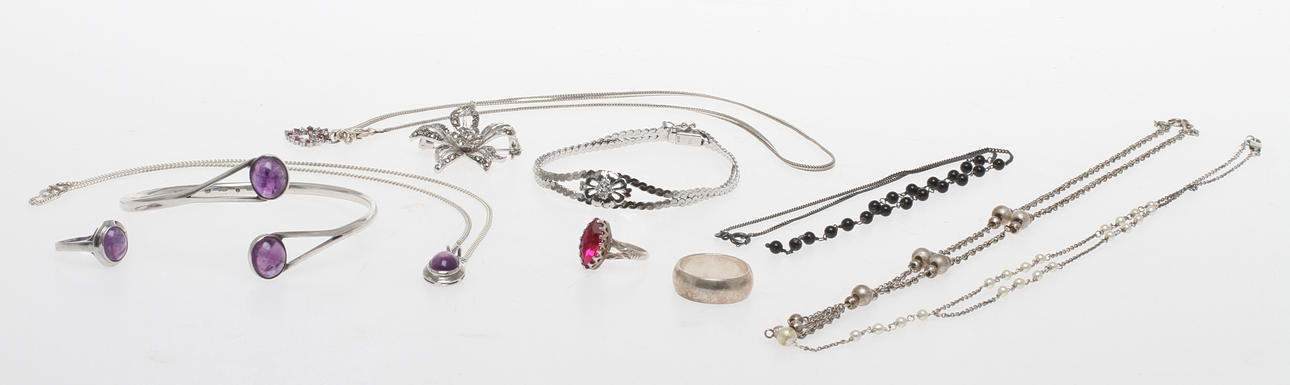 SMYCKEN, 11 delar, silver, 1900/2000-tal.