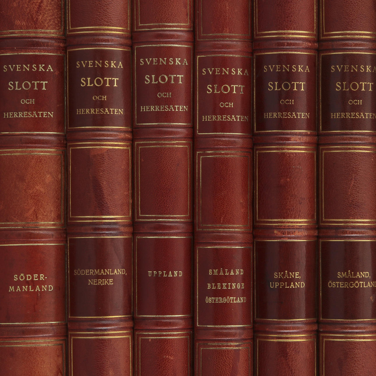 SVENSKA SLOTT OCH HERRESÄTEN, 9 delar, 1900-talets början.